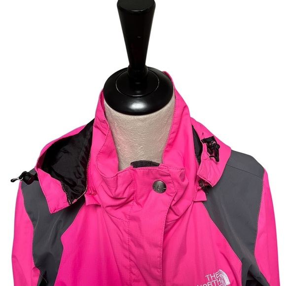 The North Face Fuchsia and Charcoal Hooded Jacket Women’s Small - Picture 2 of 10